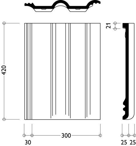 Франкфуртская Рядовая черепица Серый купить в Санкт-Петербурге