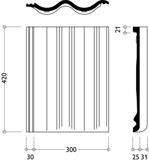 Франкфуртская Рядовая черепица Вишня купить в Санкт-Петербурге