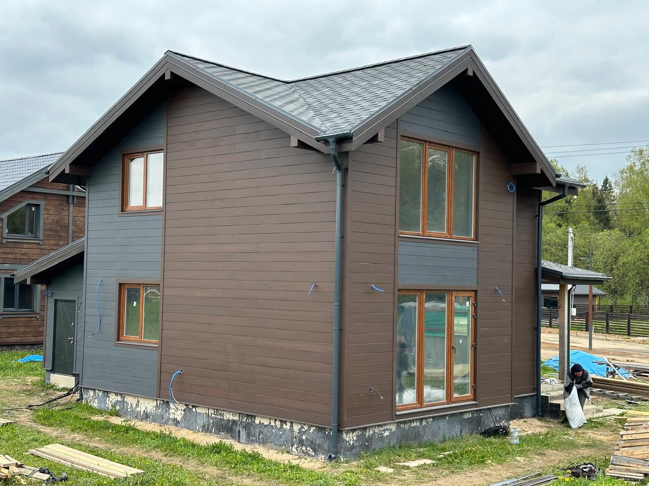 FCS Фиброцементный сайдинг Wood Click Целлюлоза 3000х200х10мм 0.6м2 F21 купить в Санкт-Петербурге