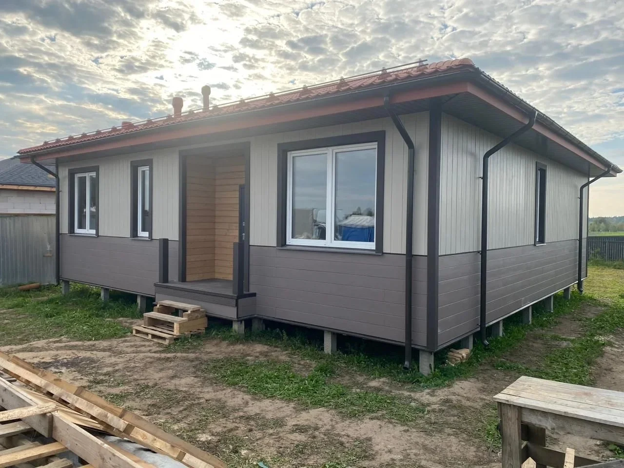 FCS Фиброцементный сайдинг Wood Click Целлюлоза 3000х200х10мм 0.6м2 F55 купить в Санкт-Петербурге