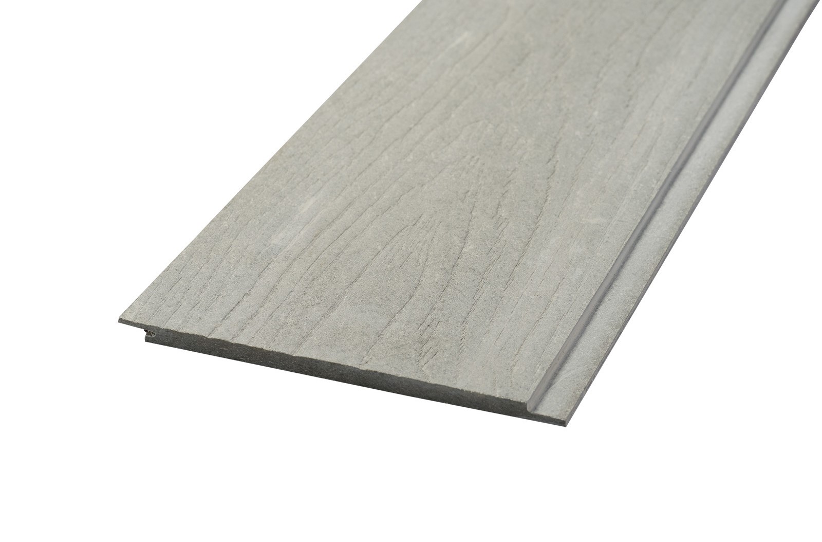 Фиброцементный сайдинг FCS wood click шип-паз ФАКТУРА ДЕРЕВА серый в массе  купить в Санкт-Петербурге