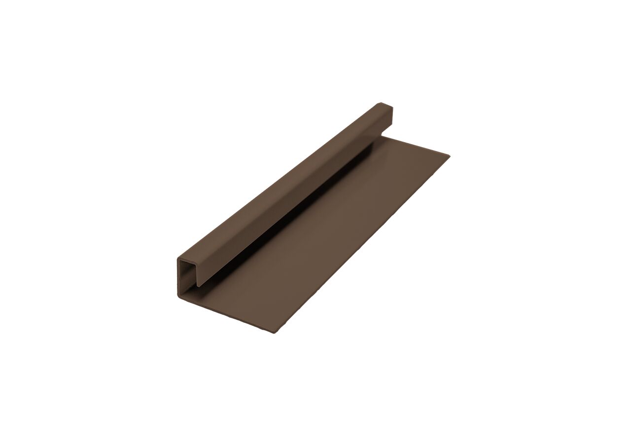 FIBRA PLANK Профиль J завершающий алюминиевый 46.2х22х3000мм матовый окрашенный купить в Санкт-Петербурге