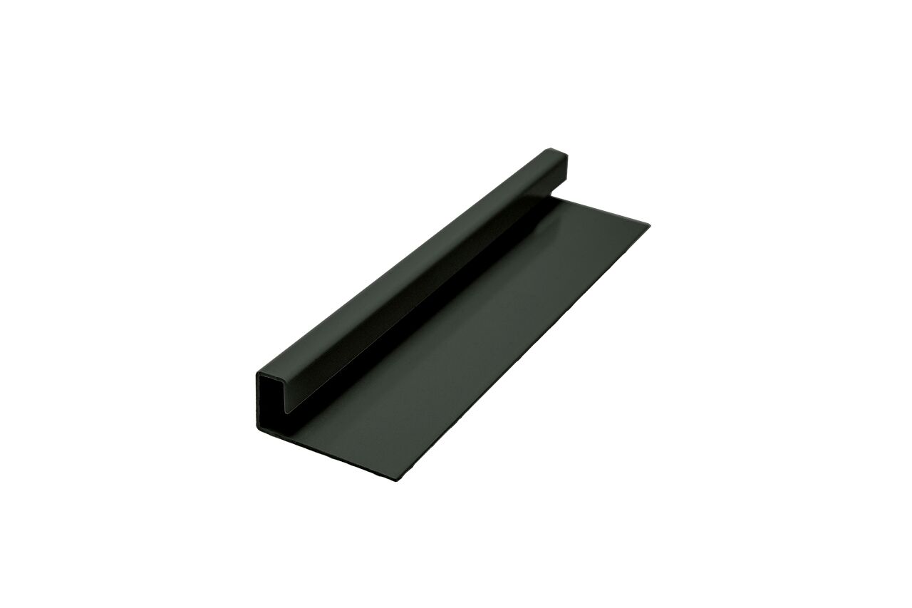 FIBRA PLANK Профиль J завершающий алюминиевый 46.2х22х3000мм матовый окрашенный купить в Санкт-Петербурге