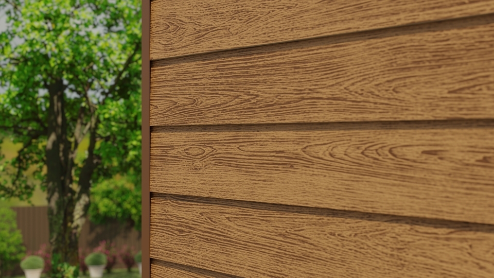 CLADBOARD Фиброцементный сайдинг Дерево 192х3050х7,5мм 0.59м2/шт SD 23 купить в Санкт-Петербурге