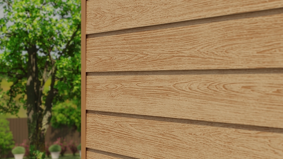 CLADBOARD Фиброцементный сайдинг Дерево 192х3050х7,5мм 0.59м2/шт SD 19 купить в Санкт-Петербурге