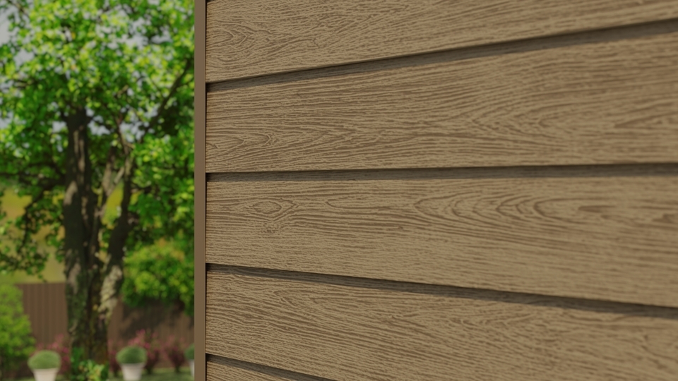 CLADBOARD Фиброцементный сайдинг Дерево 192х3050х7,5мм 0.59м2/шт SD 21 купить в Санкт-Петербурге