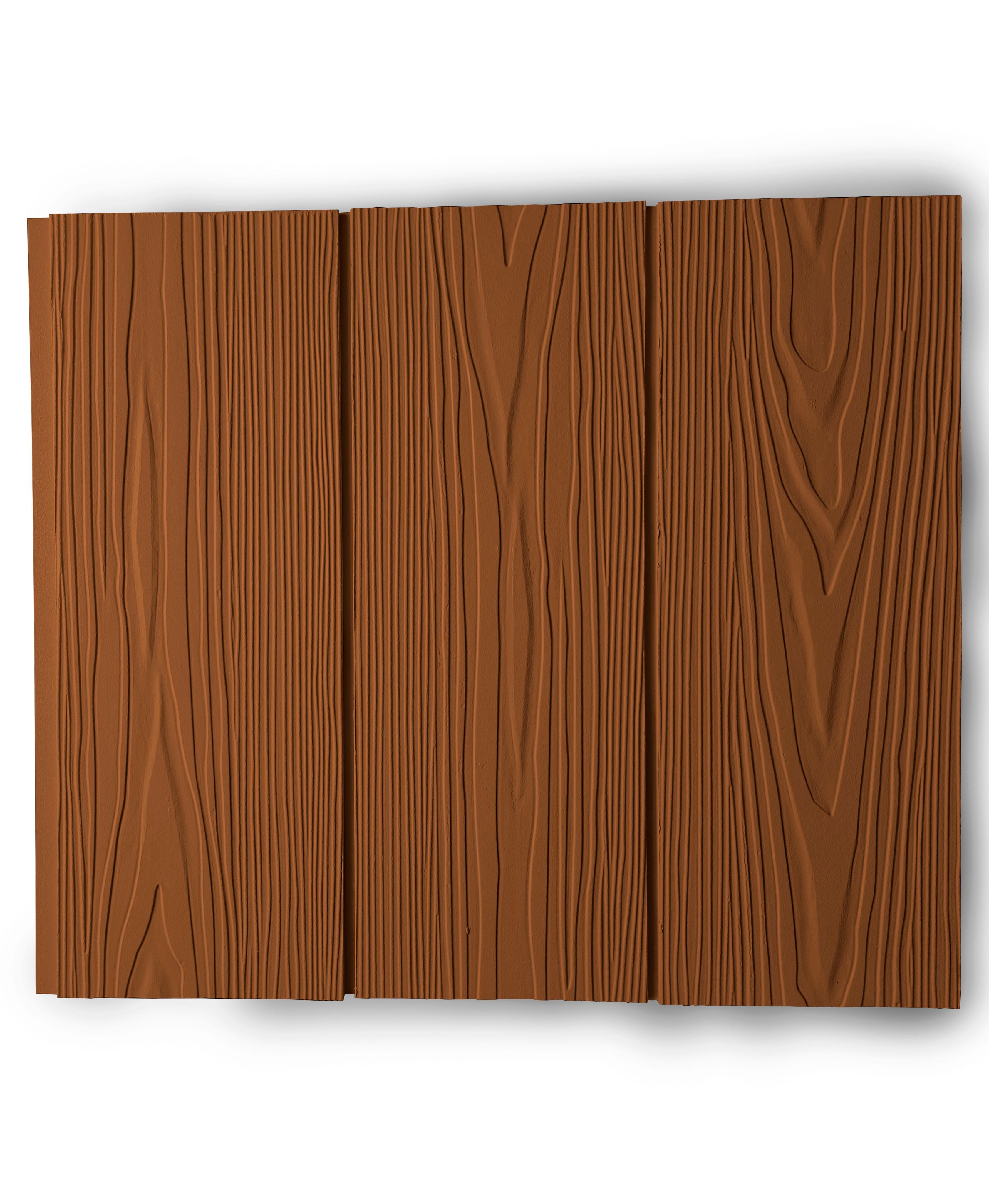 CLADDIT Панель фасадная Клик-S 10х200х3000мм 0.6м2 8007 коричневый купить в Санкт-Петербурге