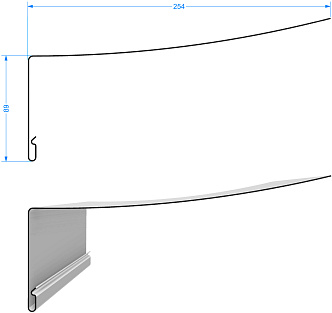 Профиль околооконный универсальный Docke 89/254мм 3000мм Шоколад купить в Санкт-Петербурге