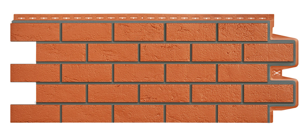 Панель Grand Line Состаренный кирпич Design (цвет шва RAL 7006) купить в Санкт-Петербурге