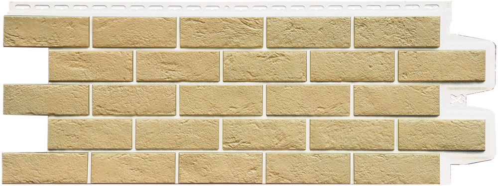 Панель Grand Line Состаренный кирпич Design Plus с белым швом купить в Санкт-Петербурге