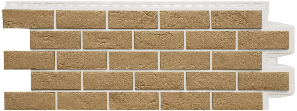 Панель Grand Line Состаренный кирпич Design Plus с белым швом купить в Санкт-Петербурге