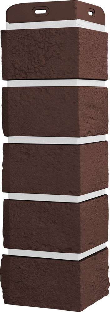 Угол Grand Line Состаренный кирпич Design Plus с белым швом купить в Санкт-Петербурге