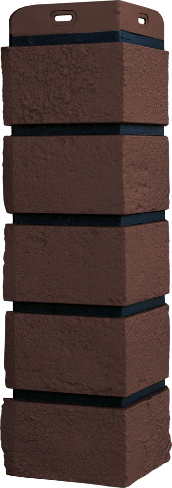 Угол Grand Line Состаренный кирпич Design Plus с черным швом купить в Санкт-Петербурге