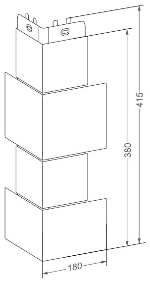 Угол наружный Grand Line Дикий камень Classic купить в Санкт-Петербурге