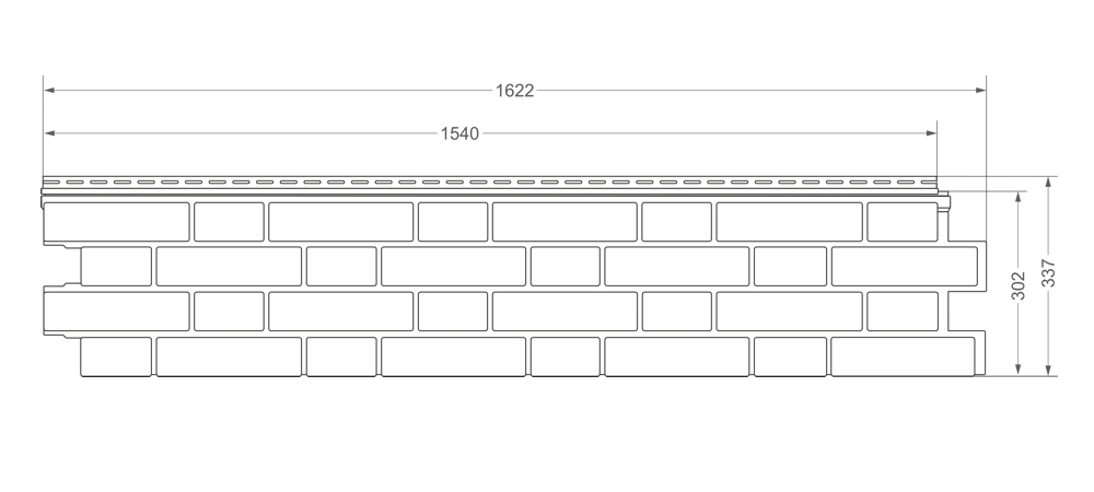 Панель Grand Line ЯФАСАД  Балтийский кирпич 1540х302мм Янтарь купить в Санкт-Петербурге