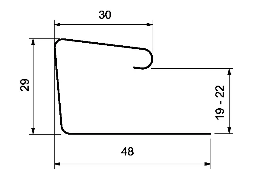 Универсальный J-профиль 7/8 ЯФАСАД (акрил) купить в Санкт-Петербурге