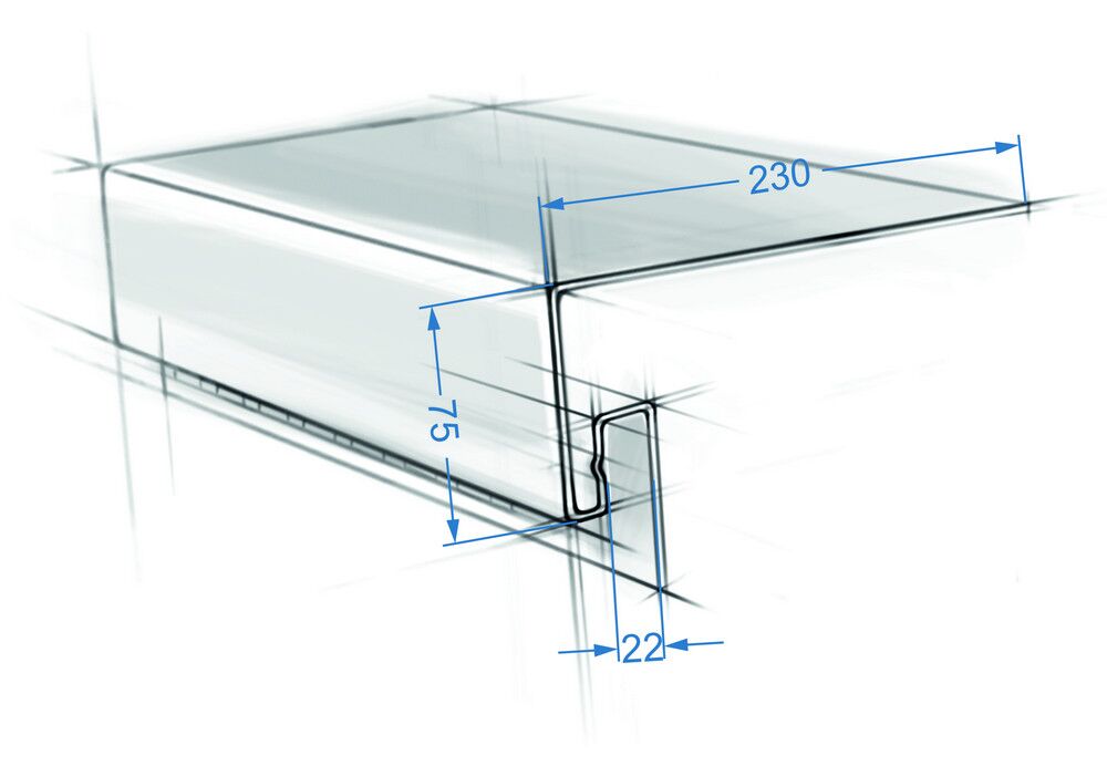 Планка приоконная широкая ЯФАСАД 7/8 3.0х0.23 белая купить в Санкт-Петербурге