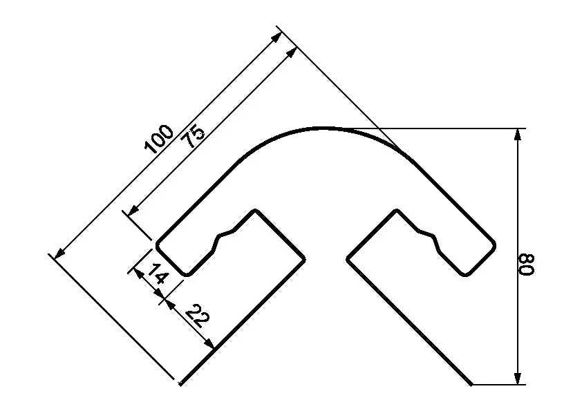 Радиусная планка для составного угла ЯФАСАД бежевый купить в Санкт-Петербурге