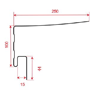 Околооконная планка Формлайт ТехноНИКОЛЬ Кирпич 3000х318х124мм Серо-Бежевый купить в Санкт-Петербурге