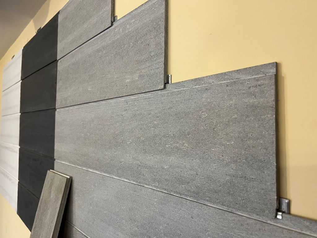 Фиброцементный сайдинг FCS wood click шип-паз ФАКТУРА ДЕРЕВА серый в массе  купить в Санкт-Петербурге