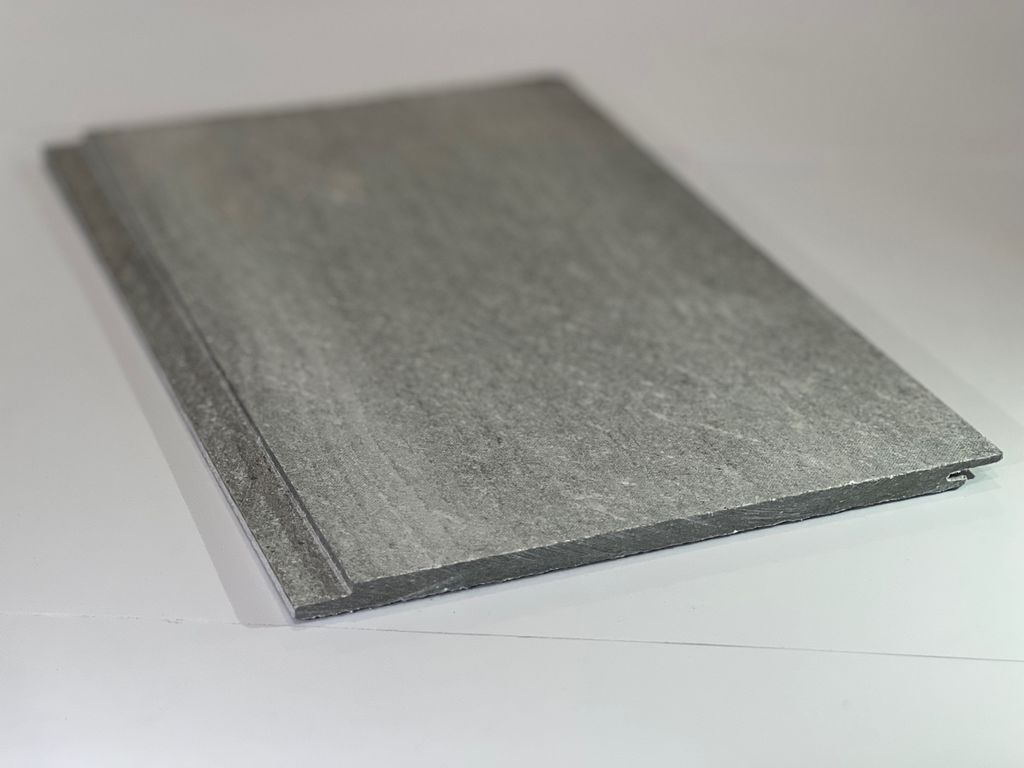 Фиброцементный сайдинг FCS wood click шип-паз ФАКТУРА ДЕРЕВА серый в массе  купить в Санкт-Петербурге