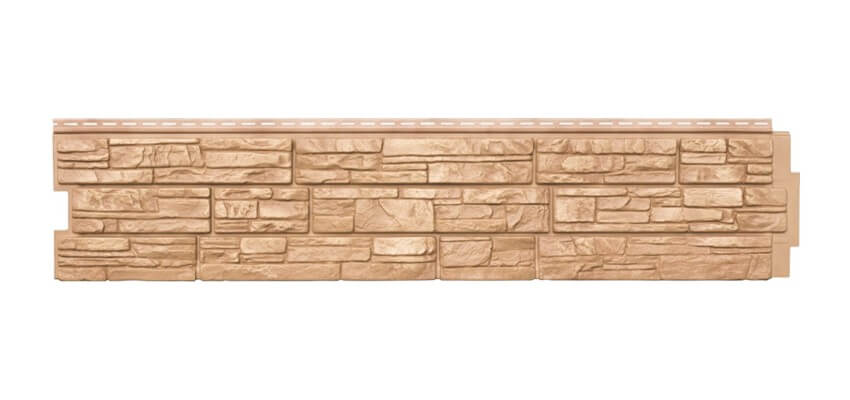 Фасадная панель ЯФАСАД Крымский сланец, янтарный купить в Санкт-Петербурге