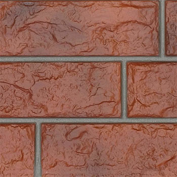 Бутовый камень редуцированный (Bruchsteinstruktur rot geflammt) стеклопластиковые панели купить в Санкт-Петербурге