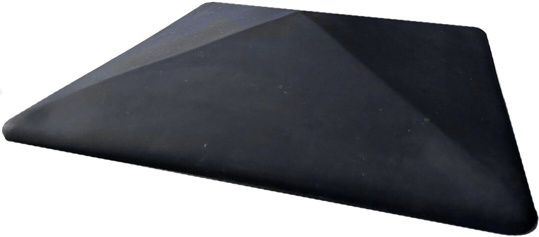 БЕТ-А Оголовник столбовой 450х450х95мм 9005 (черный) 48шт/пд купить в Санкт-Петербурге