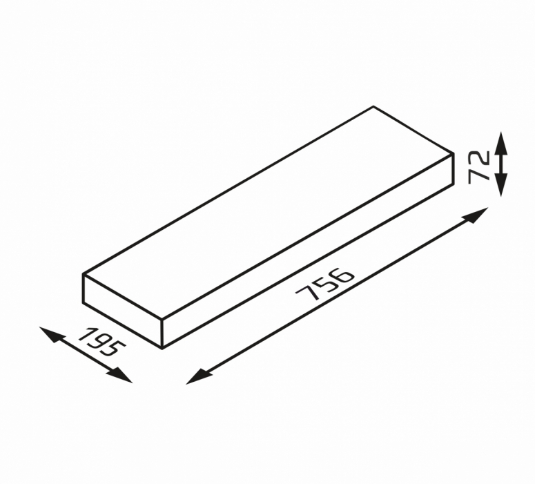 Камень заборный накрывочный пролетный ROMA NOVA (CRN19) 75,6х19,5х7,2см Joniec купить в Санкт-Петербурге