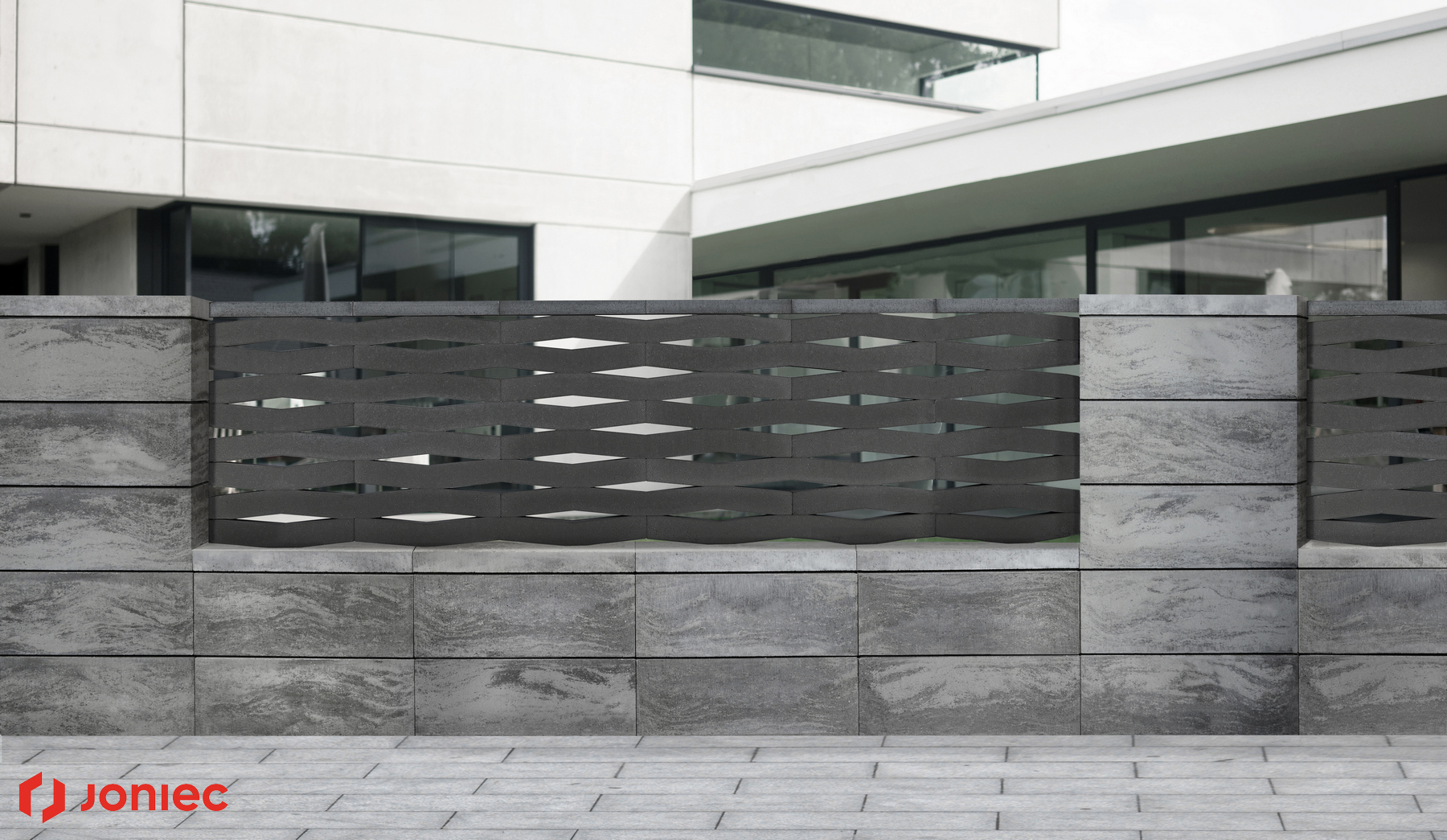 Камень заборный бетонное заполнение пролетов KOMBO 50.4 (KOTIDE) 50,4х10х10см Joniec купить в Санкт-Петербурге