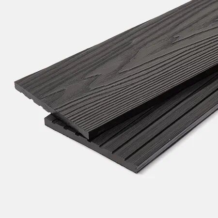 Доска заборная полнотелая МПК Тиснение Секвойя антрацит 145х11х2000мм Мастодек купить в Санкт-Петербурге