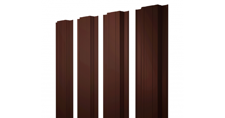 Металлический штакетник Прямоугольный прямой Velur X купить в Санкт-Петербурге