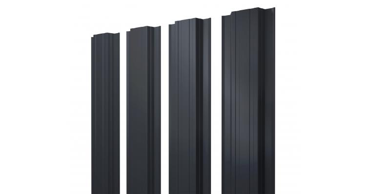 Металлический штакетник Прямоугольный прямой Velur X купить в Санкт-Петербурге