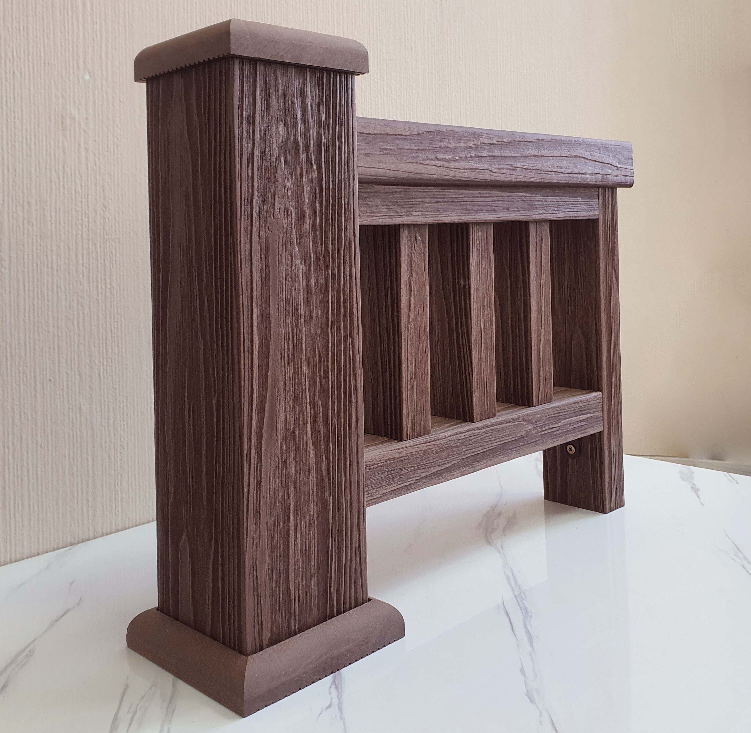 Перила ТЕРРАпол 3D Орех Милано 84х43х2400мм купить в Санкт-Петербурге