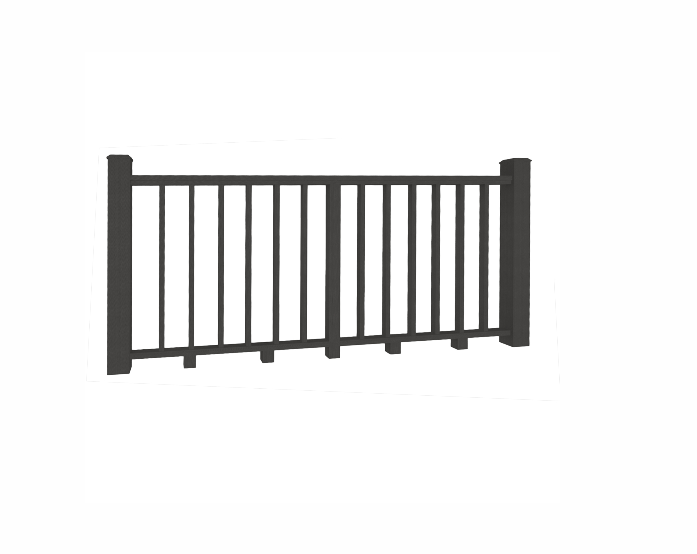 Перила ТЕРРАпол КЛАССИК Черное дерево 86х31х2400мм купить в Санкт-Петербурге