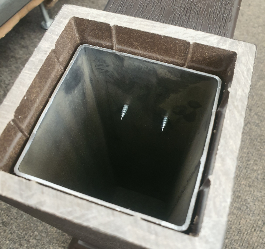 Опора для столба металлическая ТЕРРАпол ПРАКТИК 80х80х1000мм купить в Санкт-Петербурге