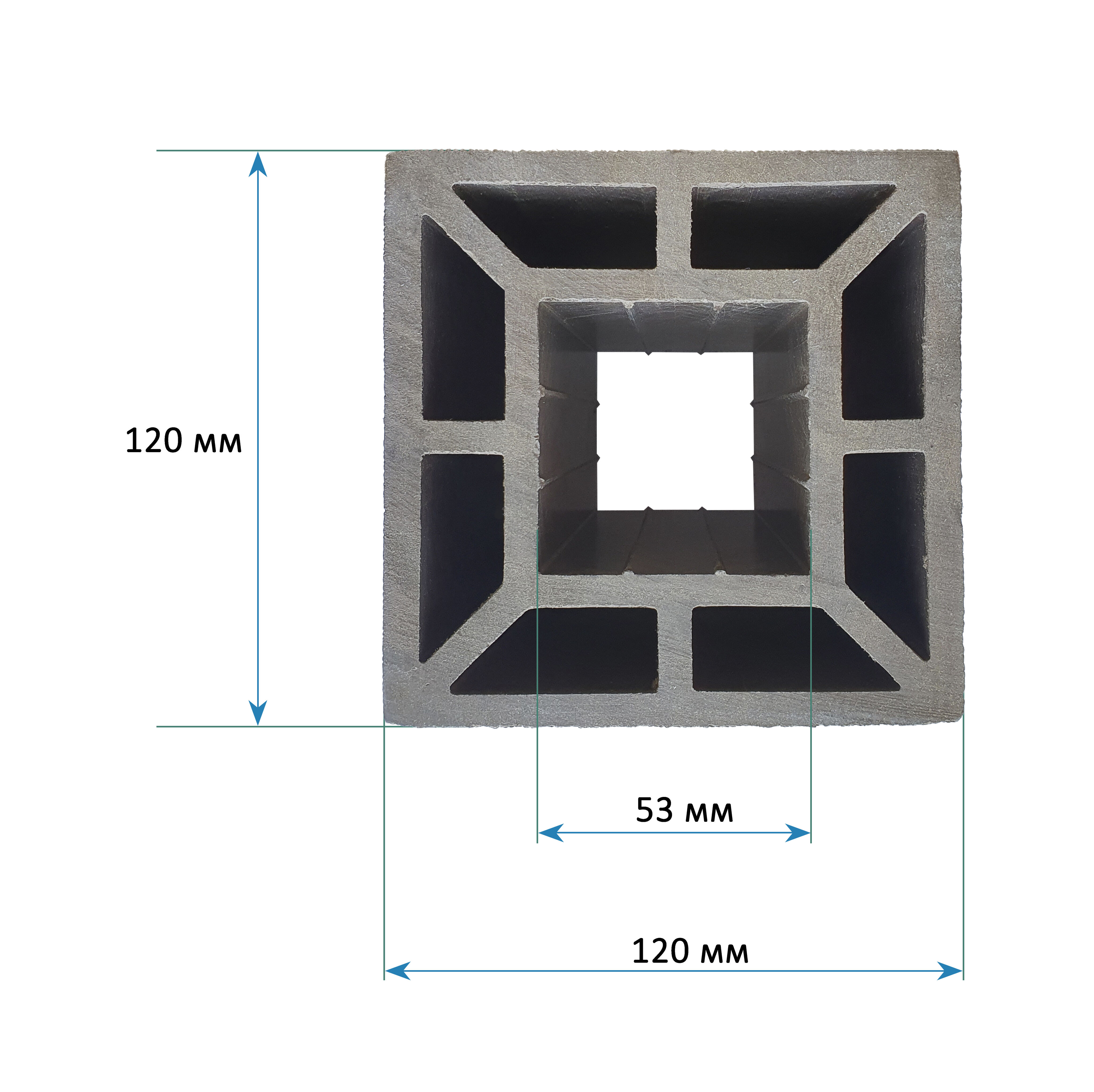Столб большой ТЕРРАпол КЛАССИК Дуб Севилья 120х120х3050мм купить в Санкт-Петербурге