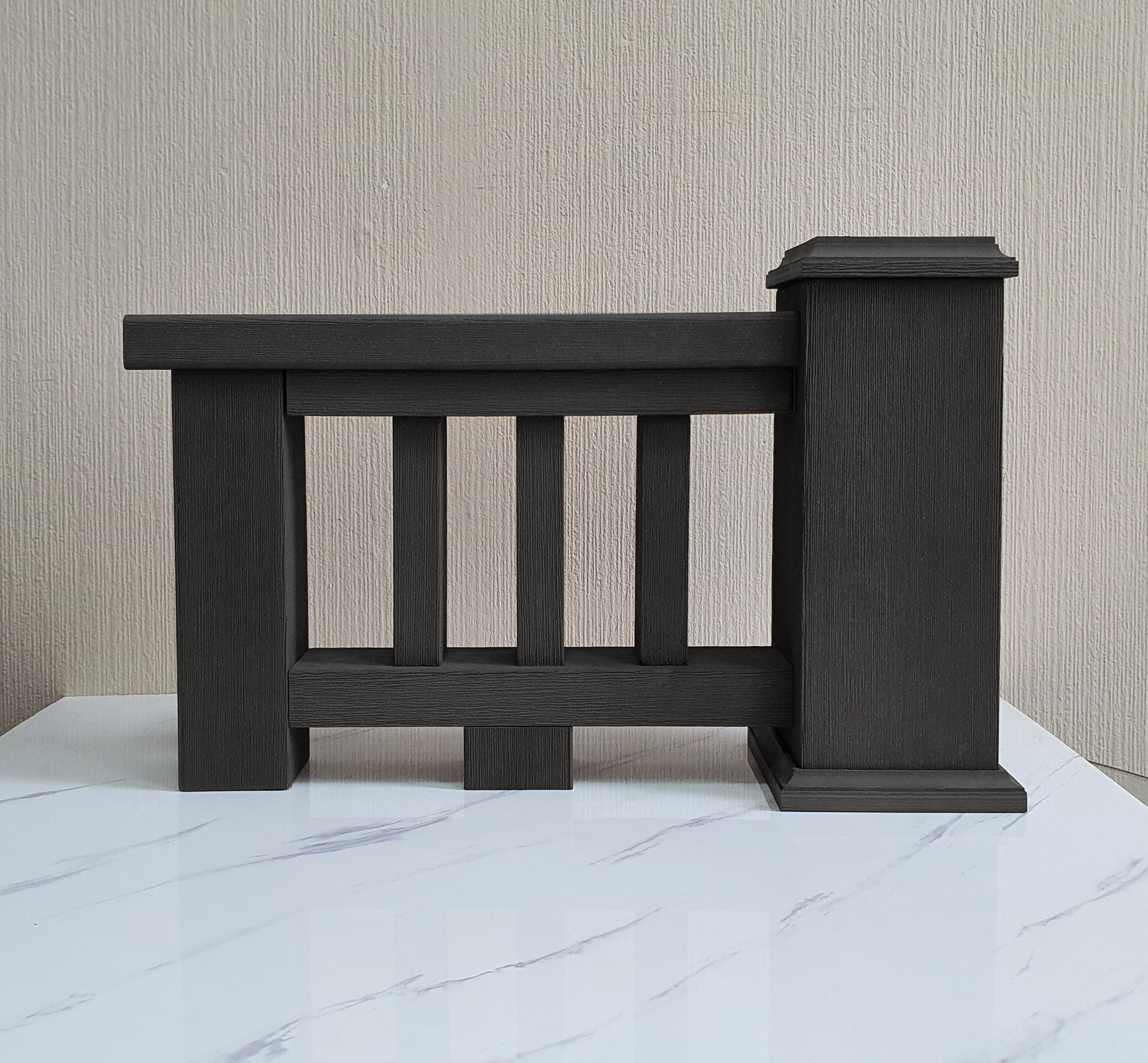 Крышка на столб ТЕРРАпол КЛАССИК Черное дерево 130х130мм купить в Санкт-Петербурге