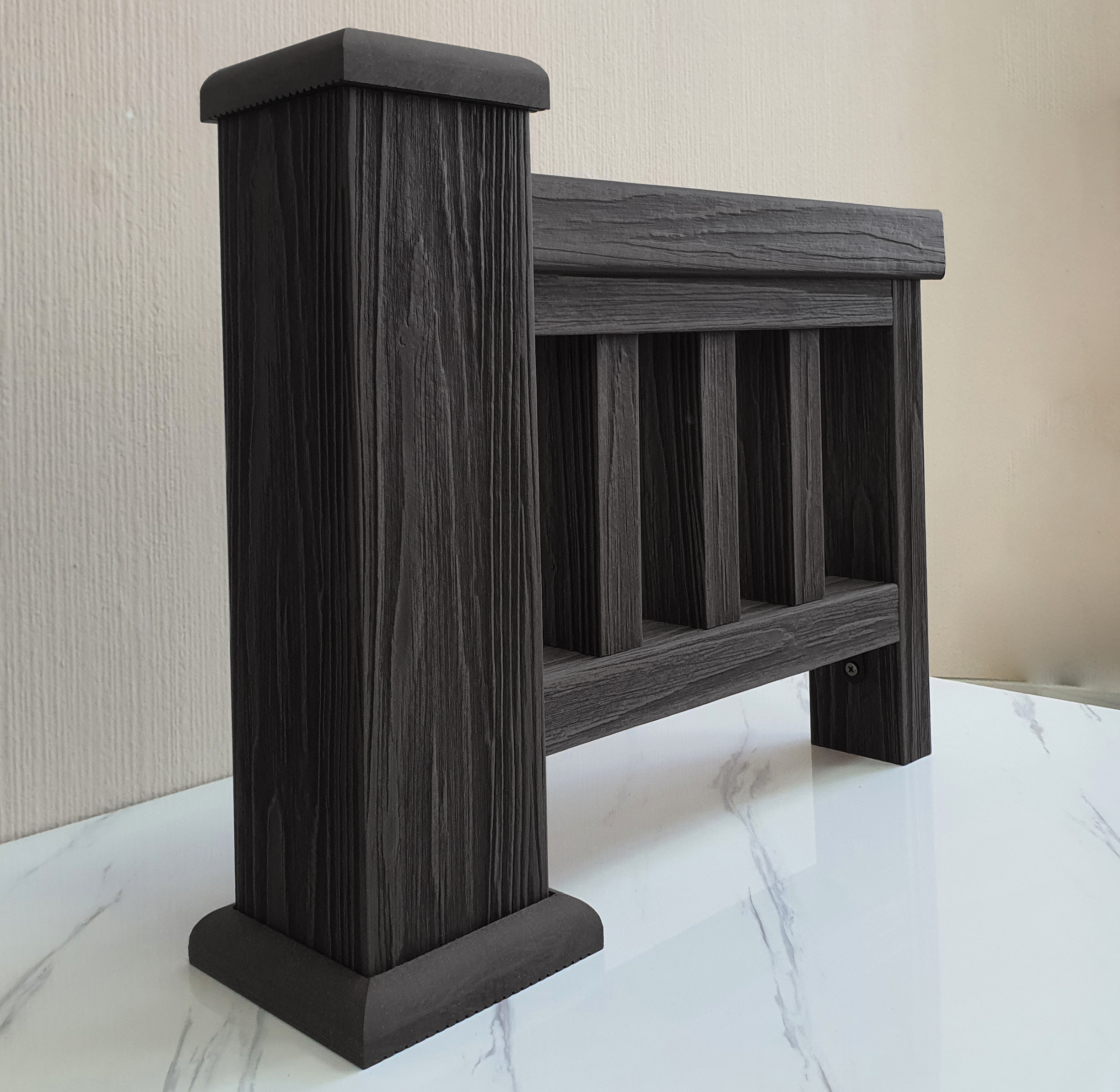 Перила ТЕРРАпол 3D Черное Дерево 84х43х3000мм купить в Санкт-Петербурге