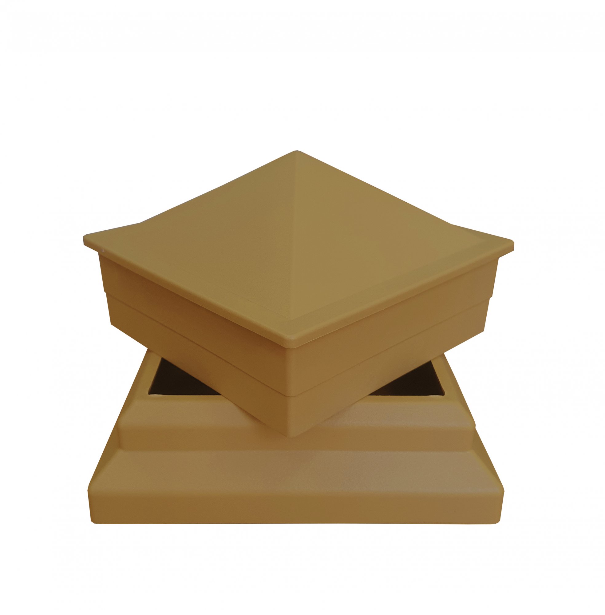 Комплект для столба ТЕРРАпол ПРАКТИК Светло-Коричневый (крышка+рамка) 100х100мм купить в Санкт-Петербурге