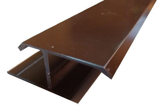 Профиль для фасадной доски универсальный ВЕЧНОЕ ДЕРЕВО аллюминий коричневый 20х50х4000мм купить в Санкт-Петербурге