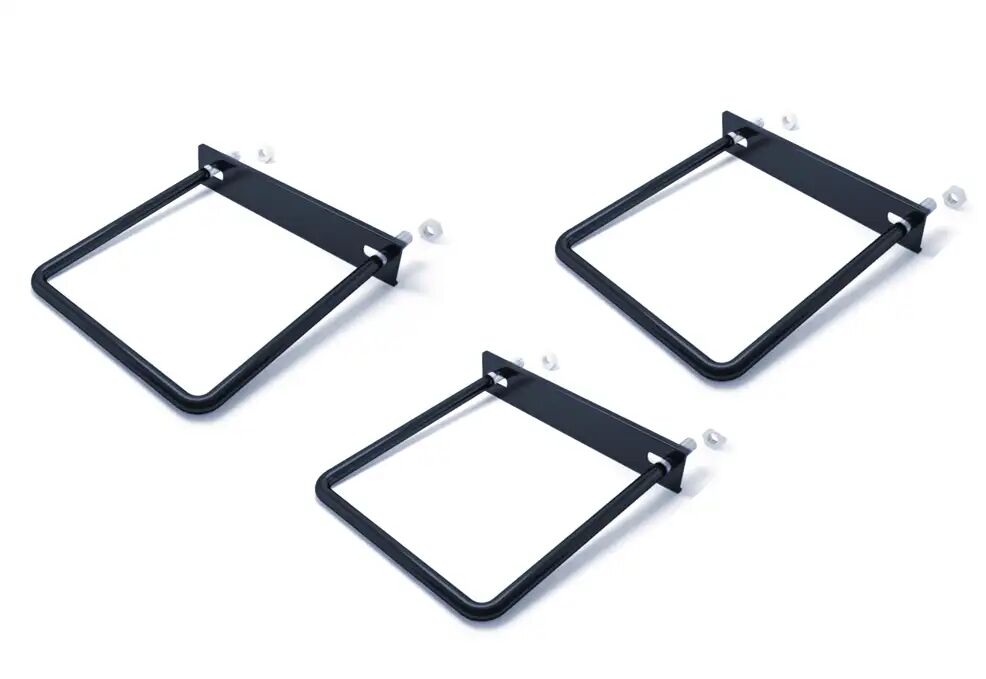 Хомут оцинкованный для столба 50*50, RAL 7024 (темно-серый) Комплект 3 шт Ювента купить в Санкт-Петербурге