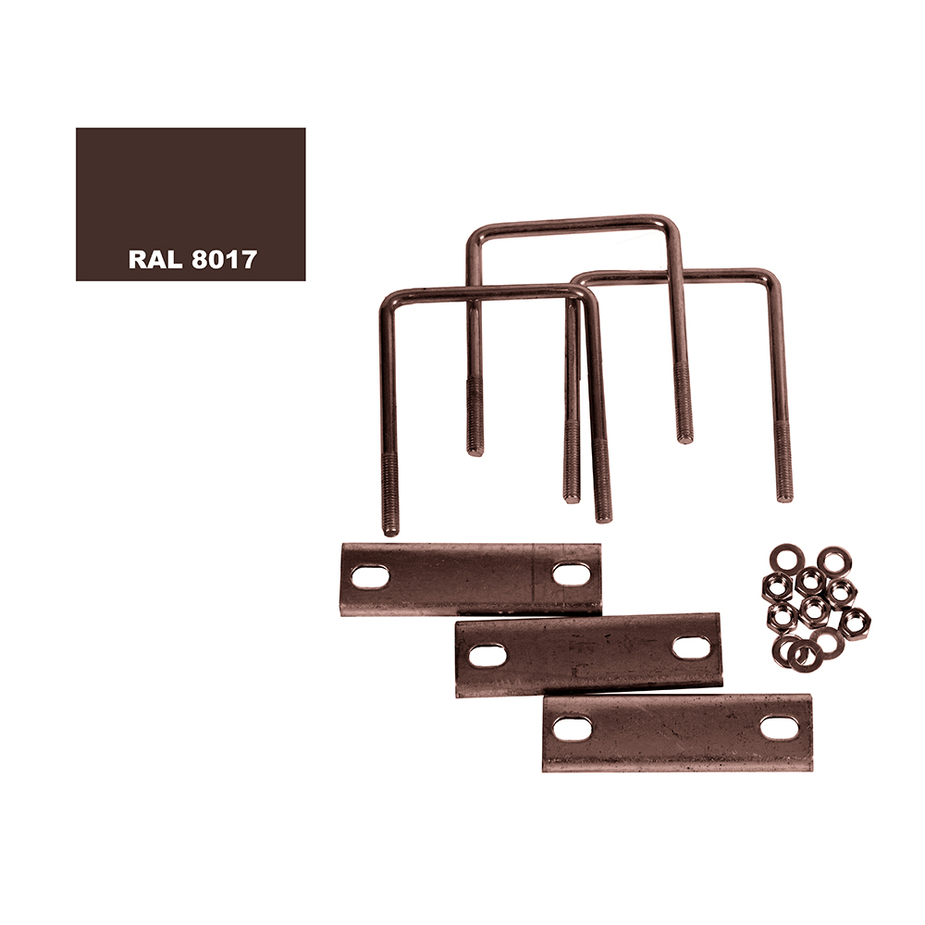 Хомут оцинкованный для столба 60*60 ППК 8017 (3шт/уп) Ювента купить в Санкт-Петербурге