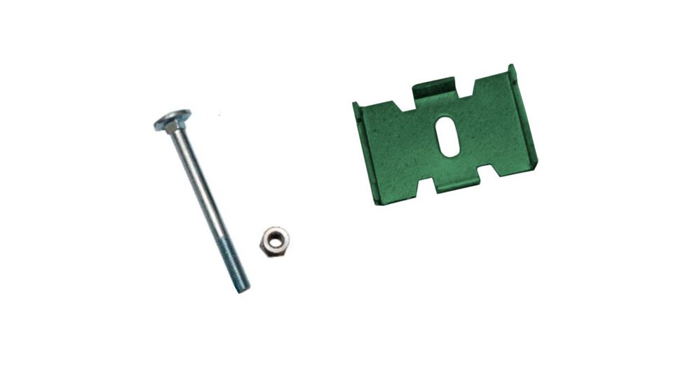 Крепление 3D секции Гиттер/сетки ПАУК тип1 с болтом и антиванд. гайкой 6005 (темно-зеленый) 1шт купить в Санкт-Петербурге