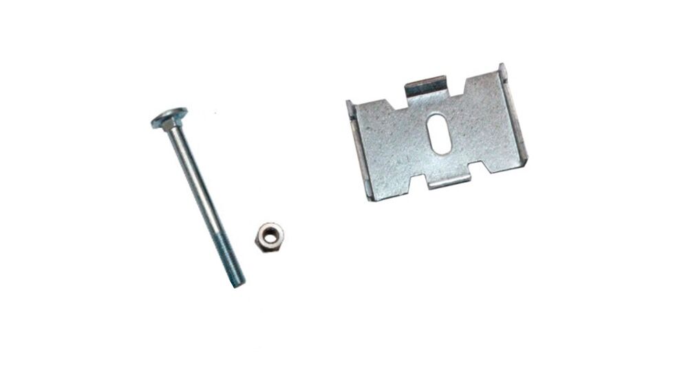 Крепление 3D секции Гиттер/сетки ПАУК тип1 с болтом и антиванд. гайкой оцинк 100шт купить в Санкт-Петербурге