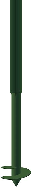 Столб Винтовой 2500мм 50х50-1500мм/d45-1000мм грунт зеленый 3 в 1 купить в Санкт-Петербурге