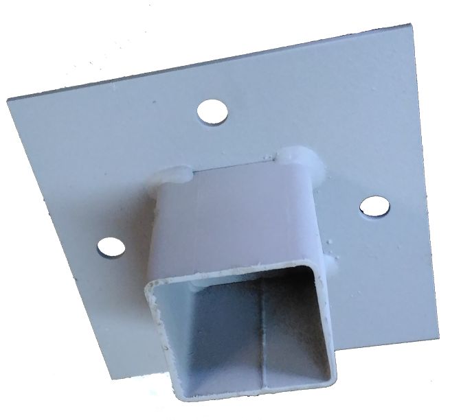 Оголовок для сваи-стойки винтовой 70х70, грунт трехкомпонентный черный купить в Санкт-Петербурге