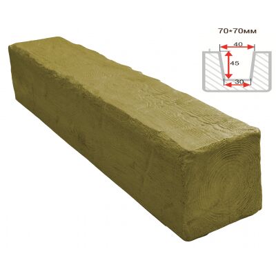 Балка декоративная "Рустик" 70х70мм 1000мм Арнодекор купить в Санкт-Петербурге