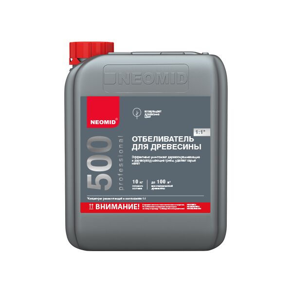 NEOMID 500 24кг отбеливающий состав для древесины концентрат 1:1 купить в Санкт-Петербурге