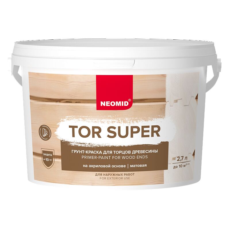 Грунт-краска TOR Super 2,7л База С готовый NEOMID купить в Санкт-Петербурге
